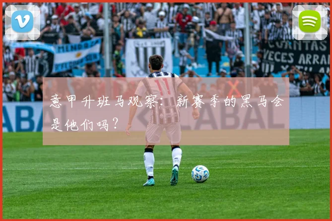 意甲升班马观察:新赛季的黑马会是他们吗?